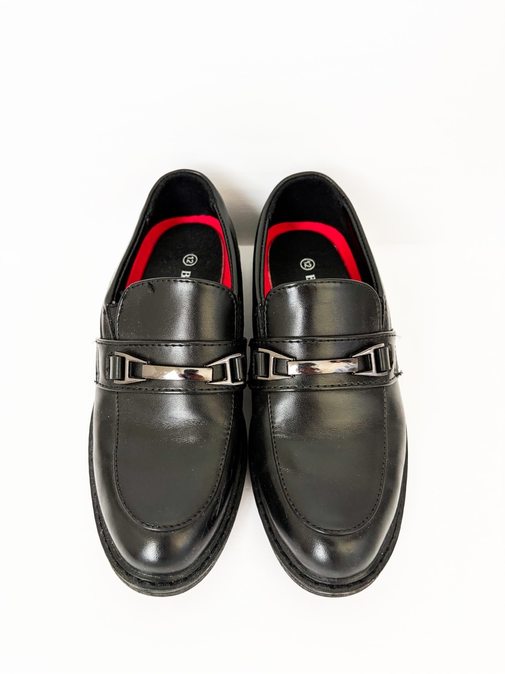 Bruno Marc Boys Dress Shoes Black Size 12